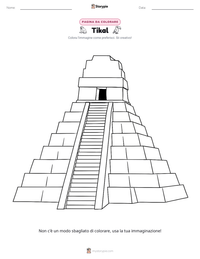 Anteprima della scheda stampabile di Tikal
