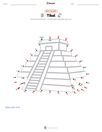 Tikal printable worksheet preview