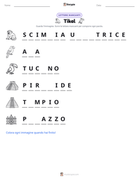 Anteprima della scheda stampabile di Tikal