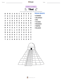Anteprima della scheda stampabile di Tikal