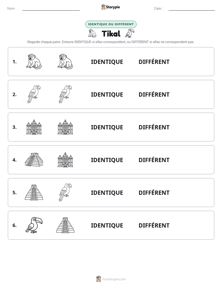Identique ou Différent