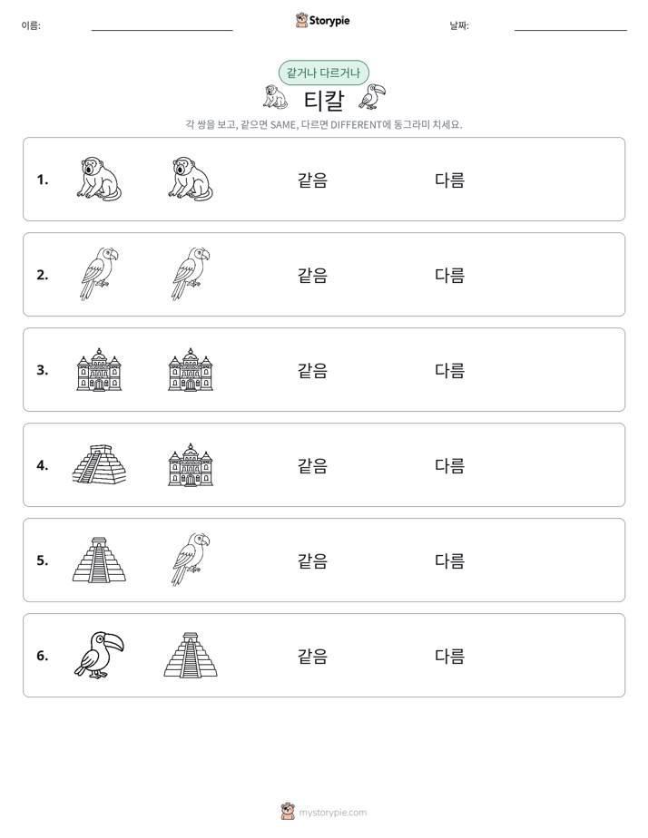 같은 것 또는 다른 것