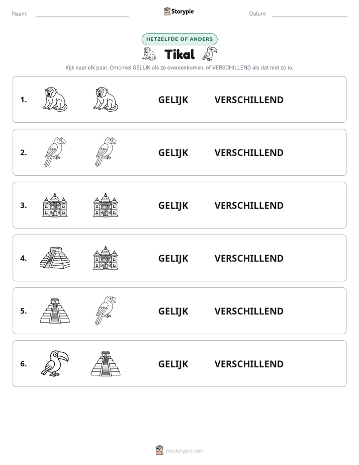 Zelfde of Verschillend