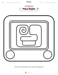 Maya Glyphs printable worksheet preview
