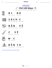 Xem trước tài liệu in sẵn Chữ viết Maya