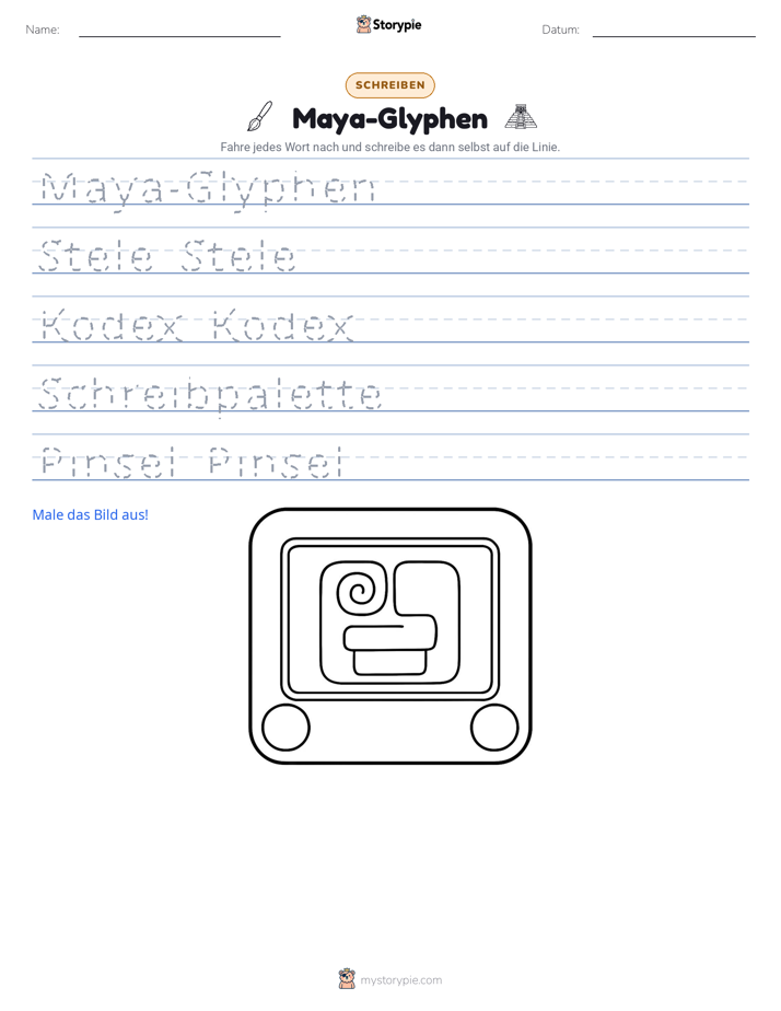 Schreibübung