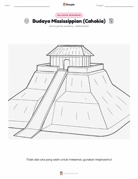 Halaman mewarnai Kebudayaan Mississippian (Cahokia) untuk anak-anak