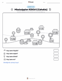 Mississipi Kültürü (Cahokia) yazdırılabilir çalışma sayfası önizlemesi