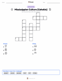 Mississippian Culture (Cahokia) printable worksheet preview