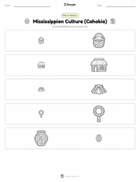 Mississippian Culture (Cahokia) printable worksheet preview