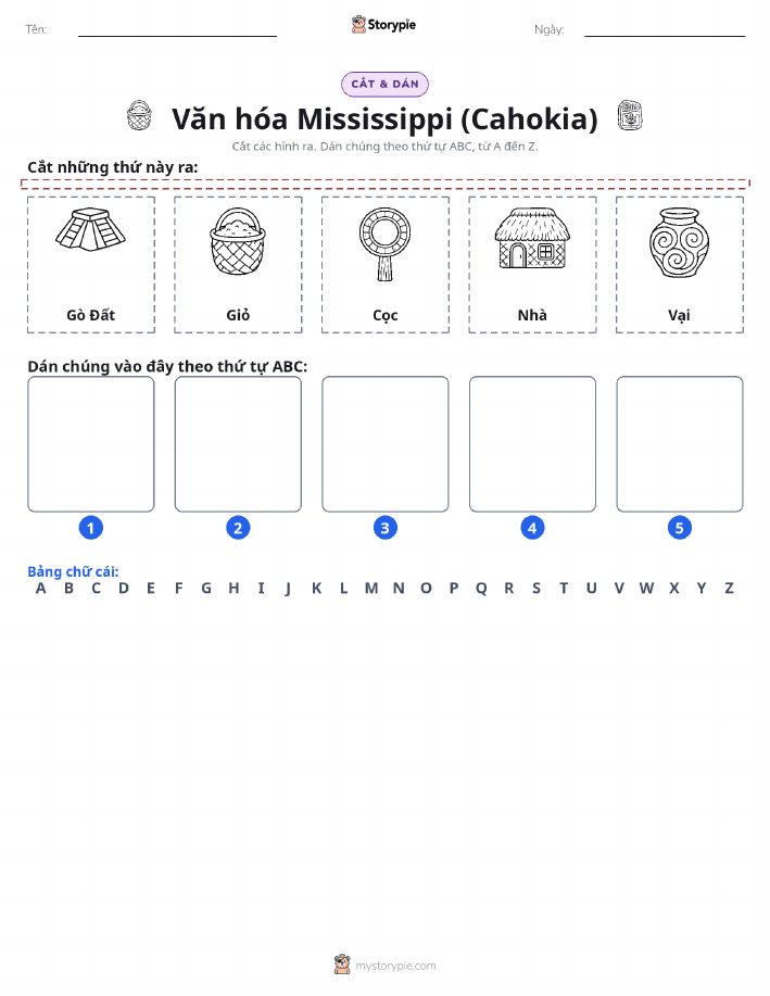 Cắt & Dán Chữ Cái