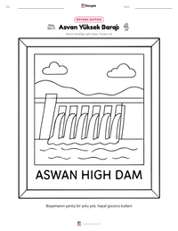 Asvan Yüksek Barajı yazdırılabilir çalışma sayfası önizlemesi