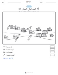معاينة ورقة العمل القابلة للطباعة السد العالي بأسوان