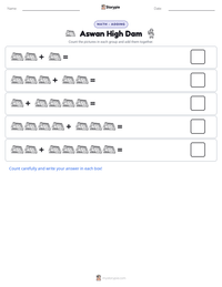 Aswan High Dam printable worksheet preview