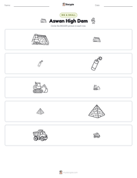 Aswan High Dam printable worksheet preview