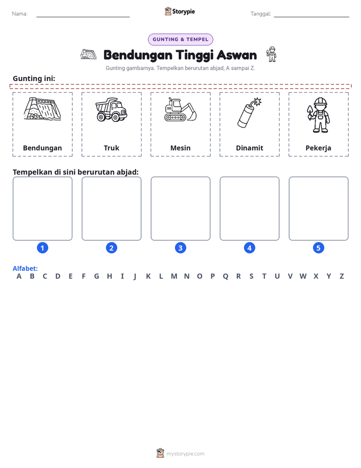 Potong & Tempel Huruf