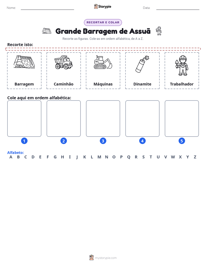 Recortar & Colar Alfabeto