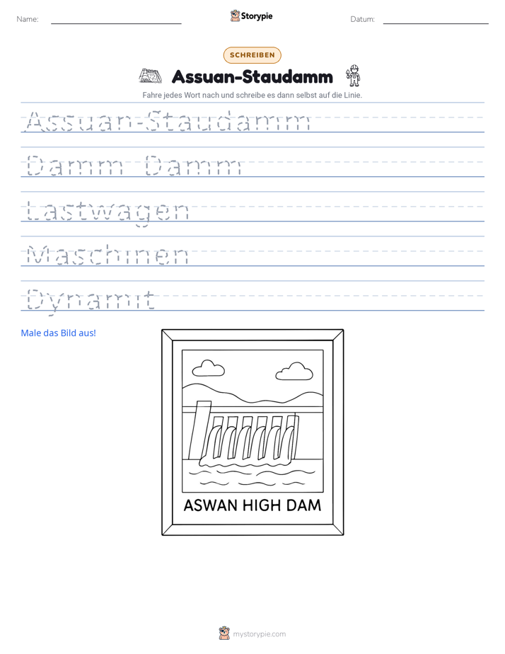 Schreibübung