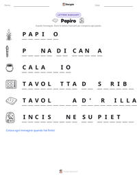 Anteprima della scheda stampabile di Papiro