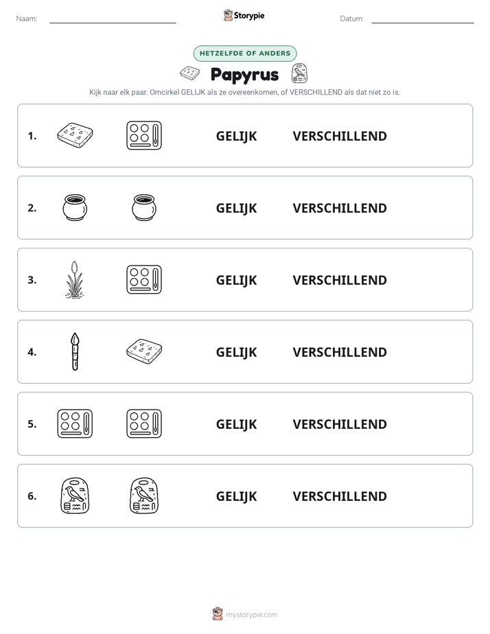 Zelfde of Verschillend