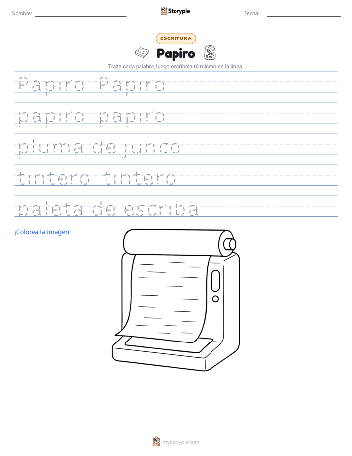 Práctica de Escritura