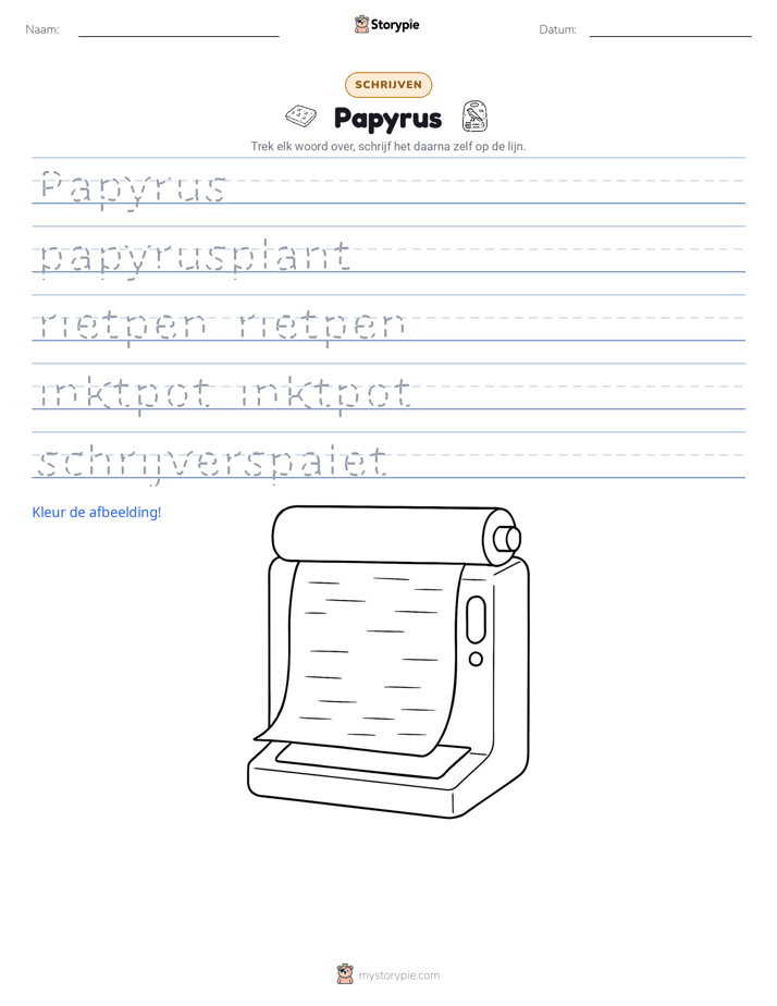 Schrijf Oefening