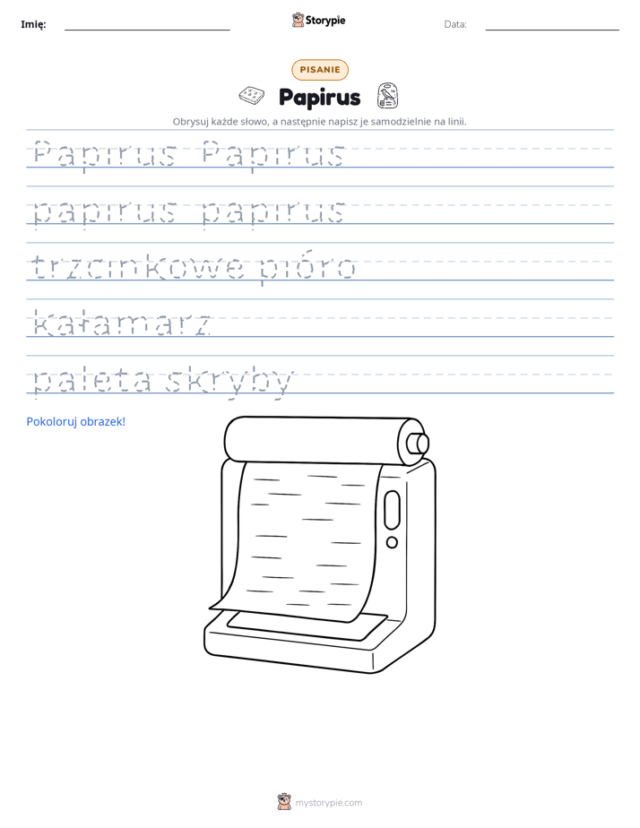 Ćwiczenie Pisania