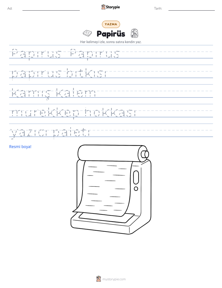 Yazma Pratiği