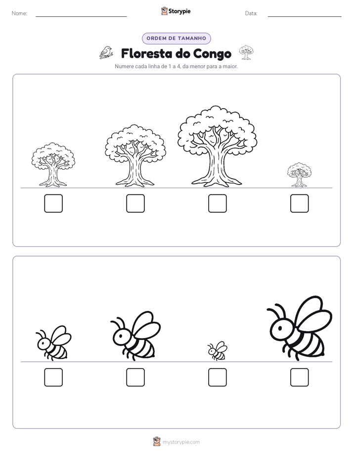 Ordem de Tamanho
