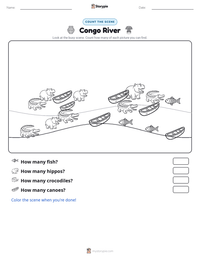 Congo River printable worksheet preview