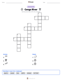 Congo River printable worksheet preview