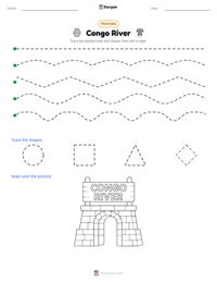 Congo River printable worksheet preview