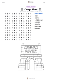 Congo River printable worksheet preview