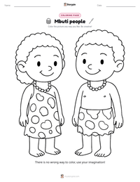 Mbuti people printable worksheet preview