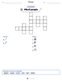Mbuti people printable worksheet preview