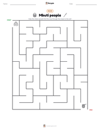 Mbuti people printable worksheet preview