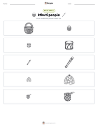 Mbuti people printable worksheet preview