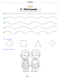 Mbuti people printable worksheet preview