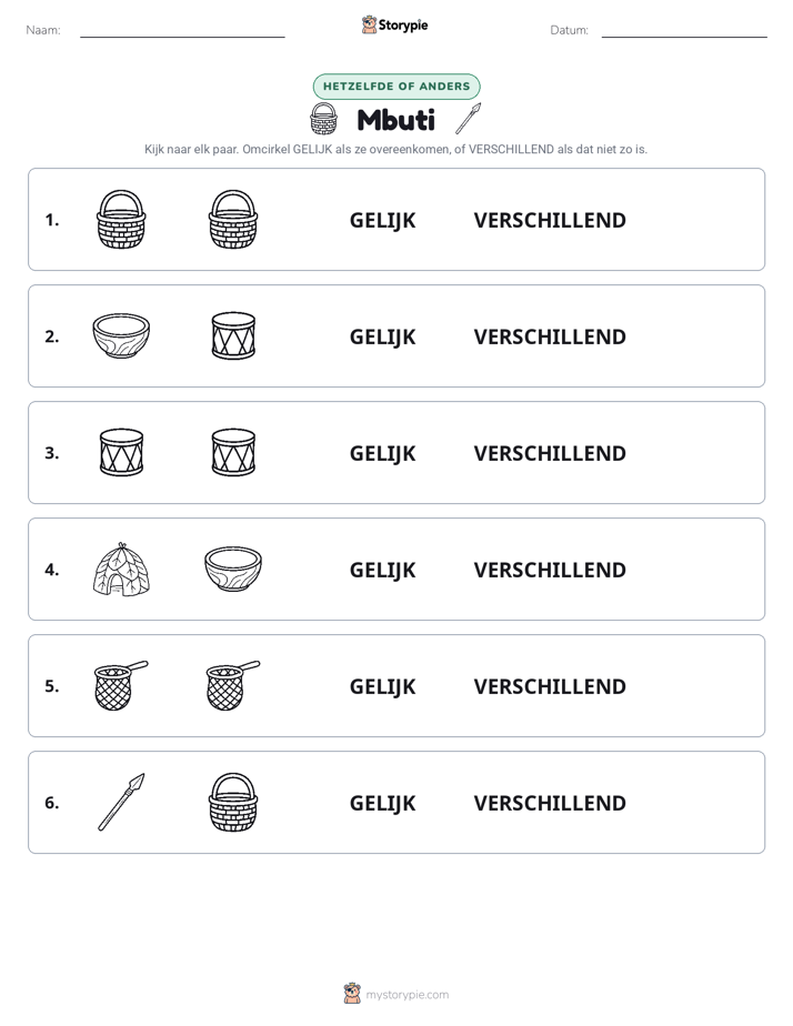 Zelfde of Verschillend