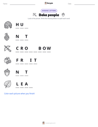 Baka people printable worksheet preview