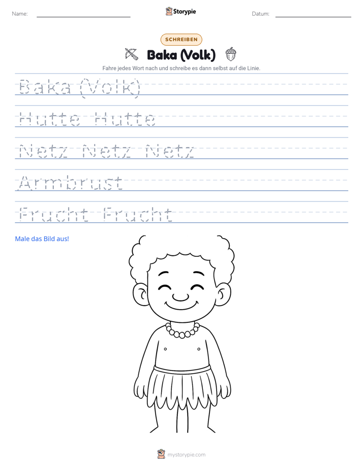 Schreibübung