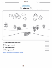 Prabaca lembar kerja cetak Alpen