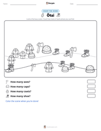 Ötzi printable worksheet preview