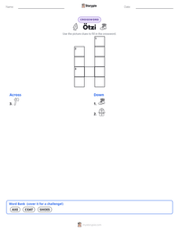 Ötzi printable worksheet preview