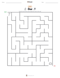 Ötzi printable worksheet preview