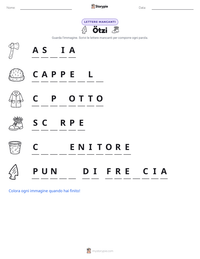 Anteprima della scheda stampabile di Ötzi