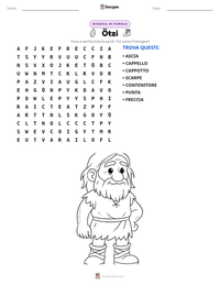 Anteprima della scheda stampabile di Ötzi