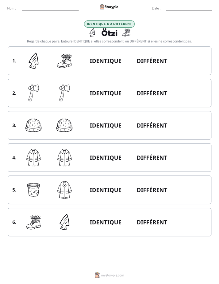 Identique ou Différent