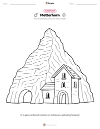 Matterhorn afdrukbare werkblad voorbeeld
