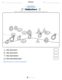 Matterhorn druckbare Arbeitsblatt Vorschau